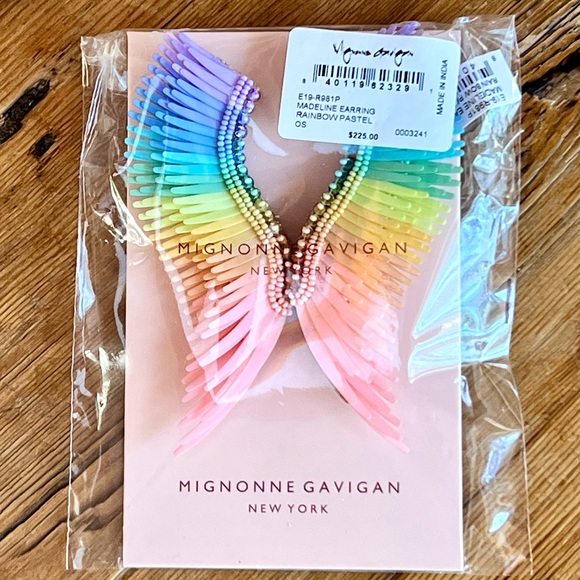 🌺🎉HP🎉🌺 NWT Mignonne Gavigan Madeline Earrings Rainbow Pastel - Picture 16 of 16